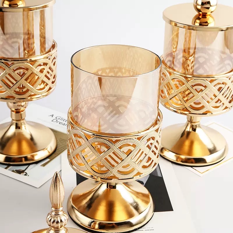 果盒越南零食塑料电镀果盘水晶球碎石金字塔托盘摆件组合装白底实物图