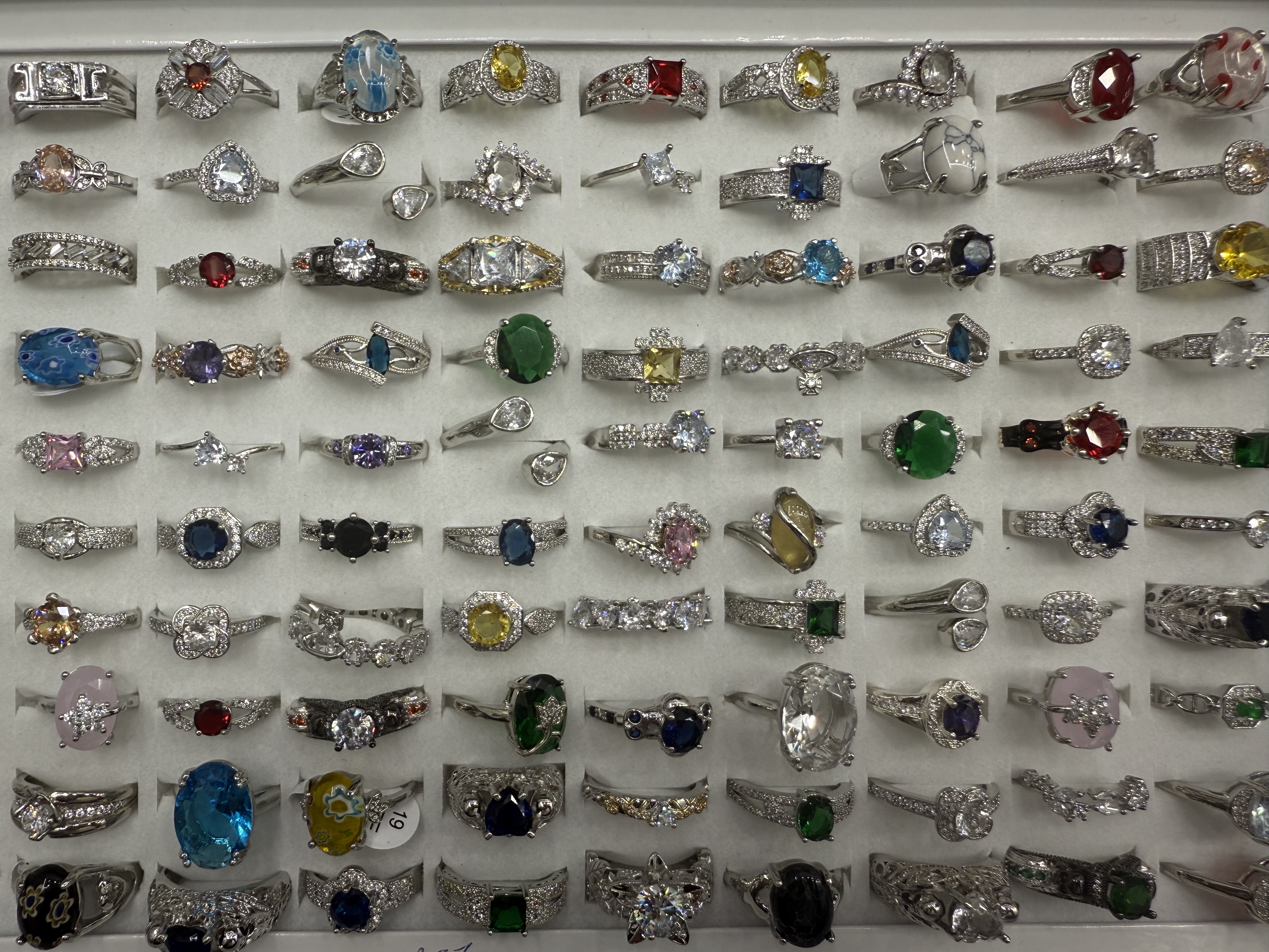 铜锆石戒指欧美风时尚简约女款饰品赠品礼物戒指