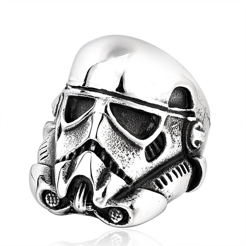 2025 Best-selling fashionable skull ring, stainless steel men's ring, unique and powerful casting ring, men's fashionable jewelry detail image 5