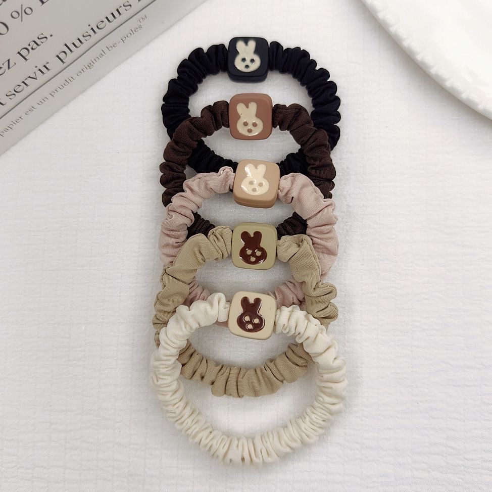 Large intestine hair band, hair tie, large intestine jewelry, hair accessory, hair tie, hair band, hair clip, hair accessory, Korean version for women, simple and versatile, high-elasticity hair band detail image 13