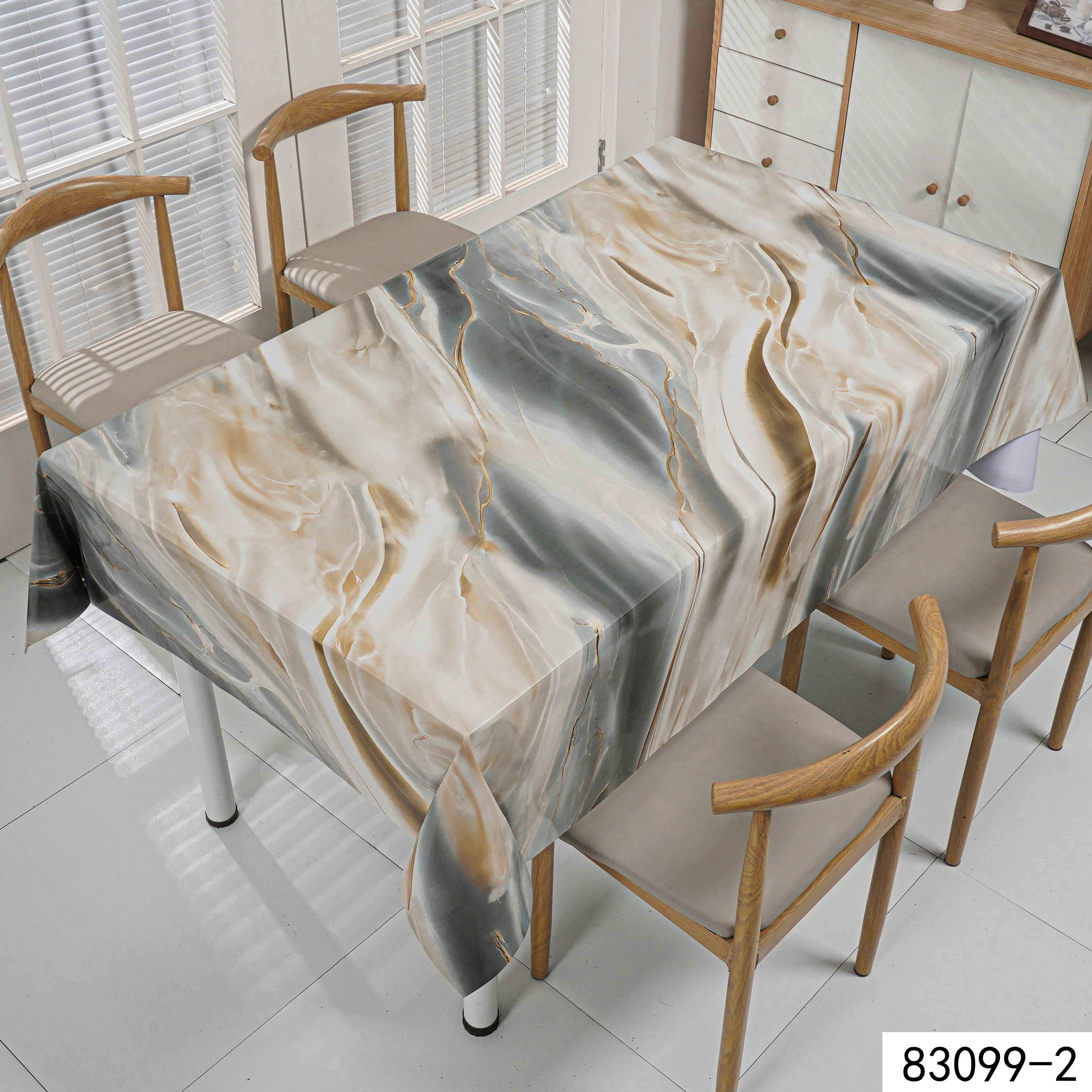 25新款热销鎏金纱线大理石纹PVC台布桌布详情图5