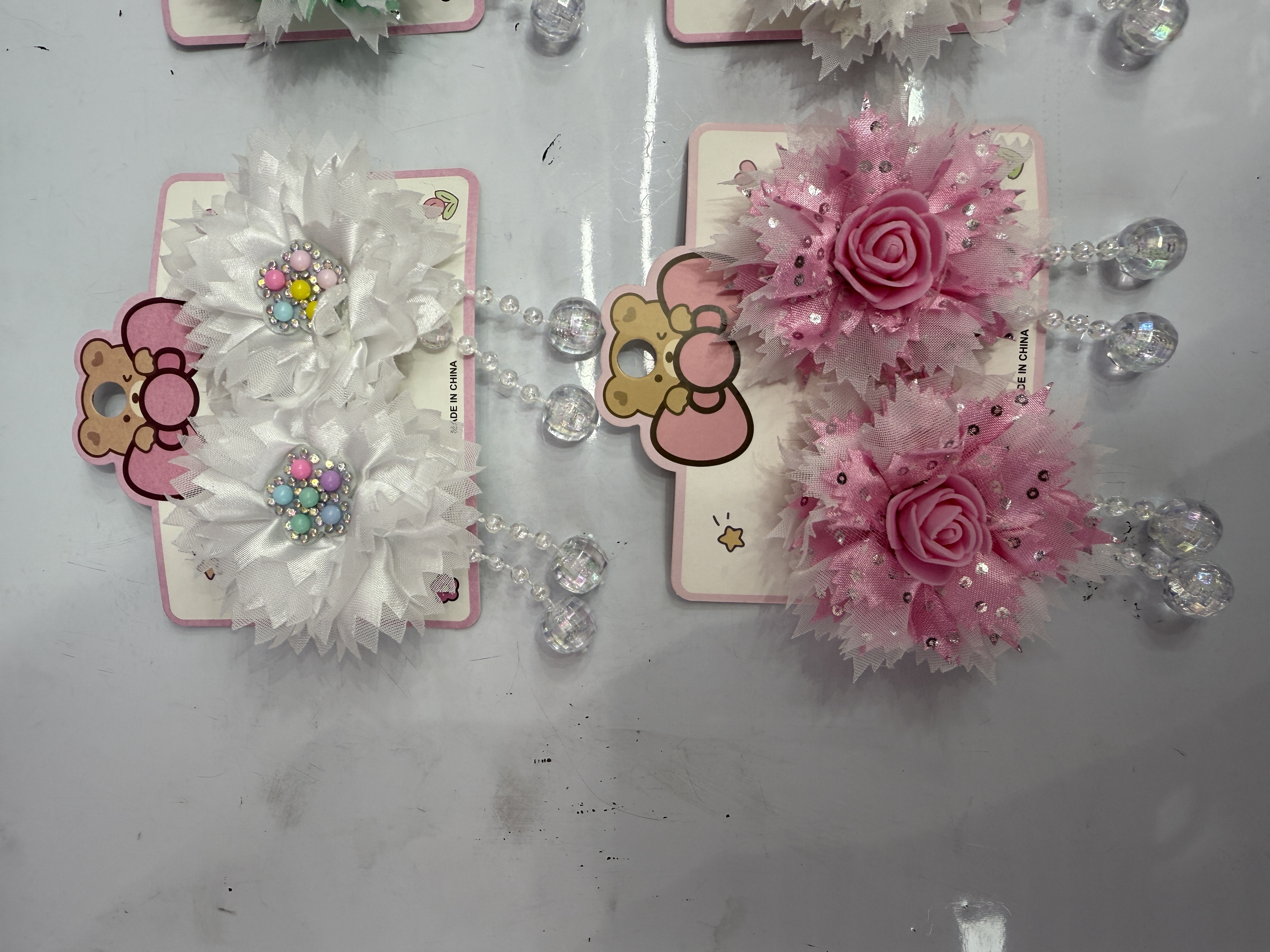 Mesh flower hair clips, children's princess hair clips, bangs side clips, forehead hair clippers, small hair clips, headwear, hair clips, children's clips, summer cute children's hair accessory sets, hair bands detail image 2