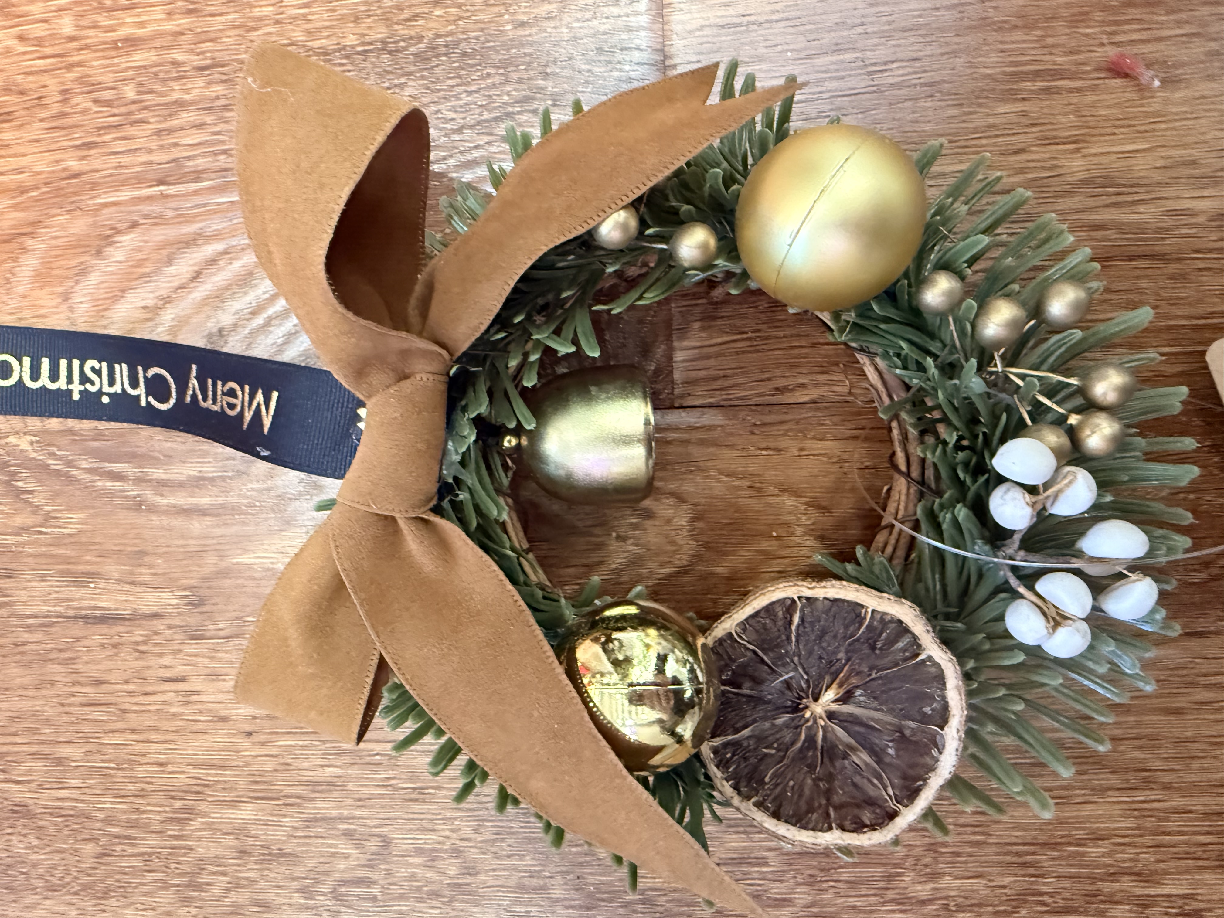 Christmas-themed pendant, lemon slice bell decoration pendant, shooting prop pendant