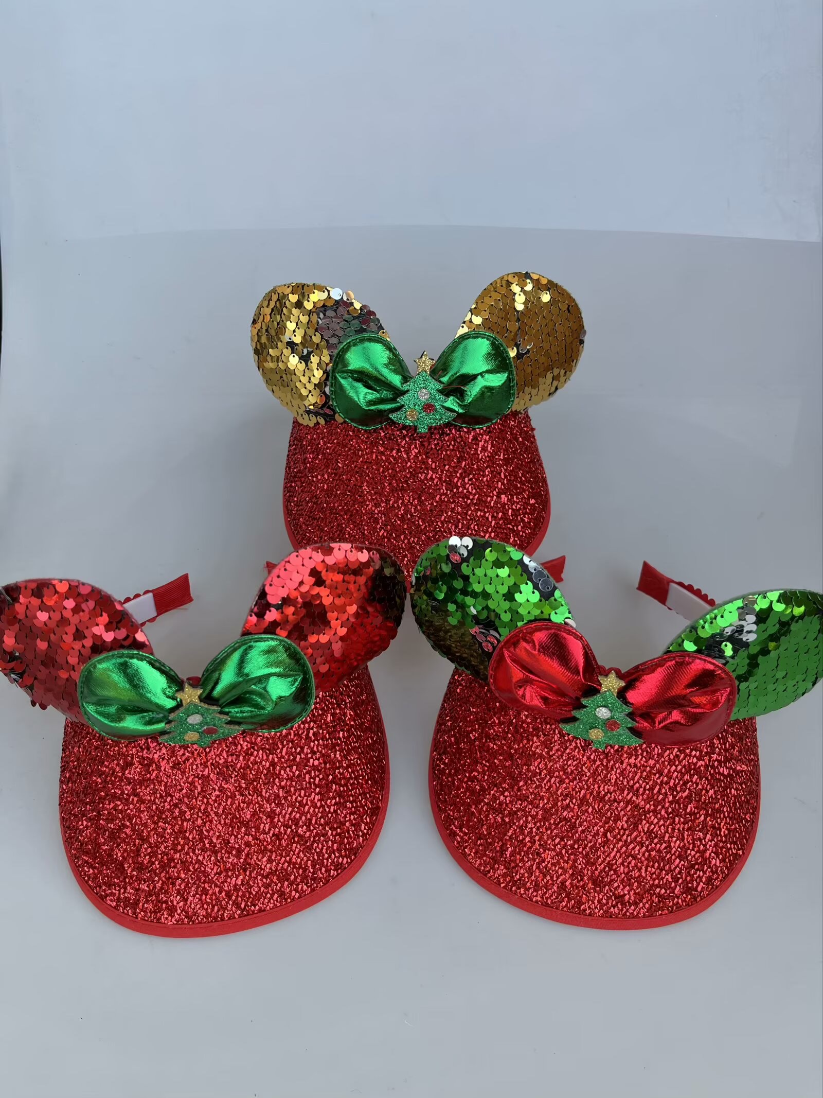 圣诞装饰帽子 红色圣诞帽老人儿童卡通圣诞装饰品