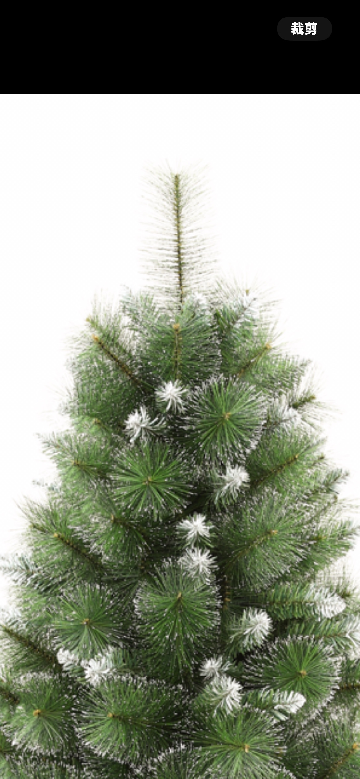 Christmas tree, white pine needle PV C mixed tree, high-end Christmas tree, Christmas white mixed tree plastic gilded handicraft details Picture
