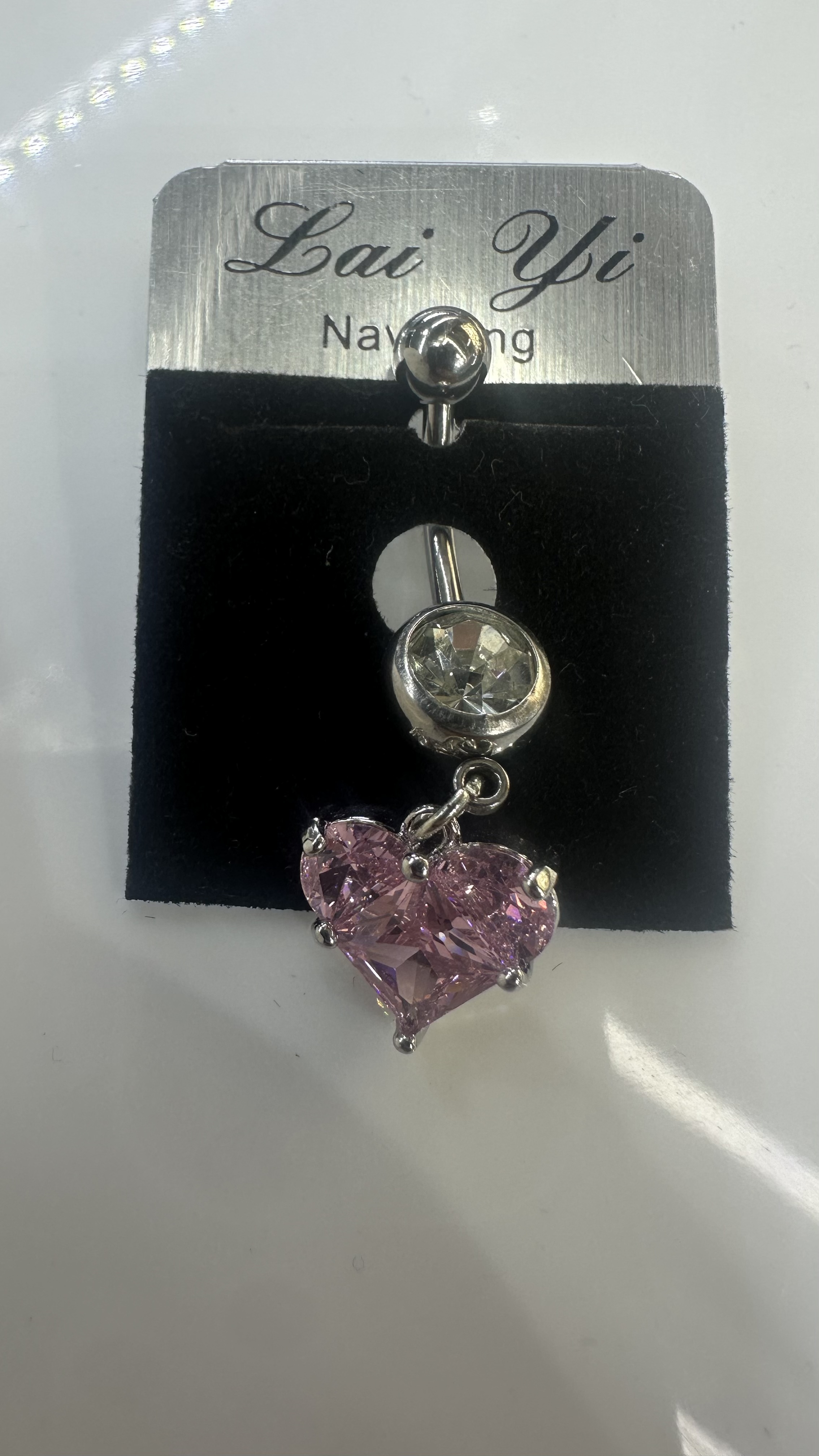 亚马逊热卖饰品、南美、欧美、流行潮流时尚饰品、粉色桃心、肚脐扣、穿刺、潮流时尚饰品。