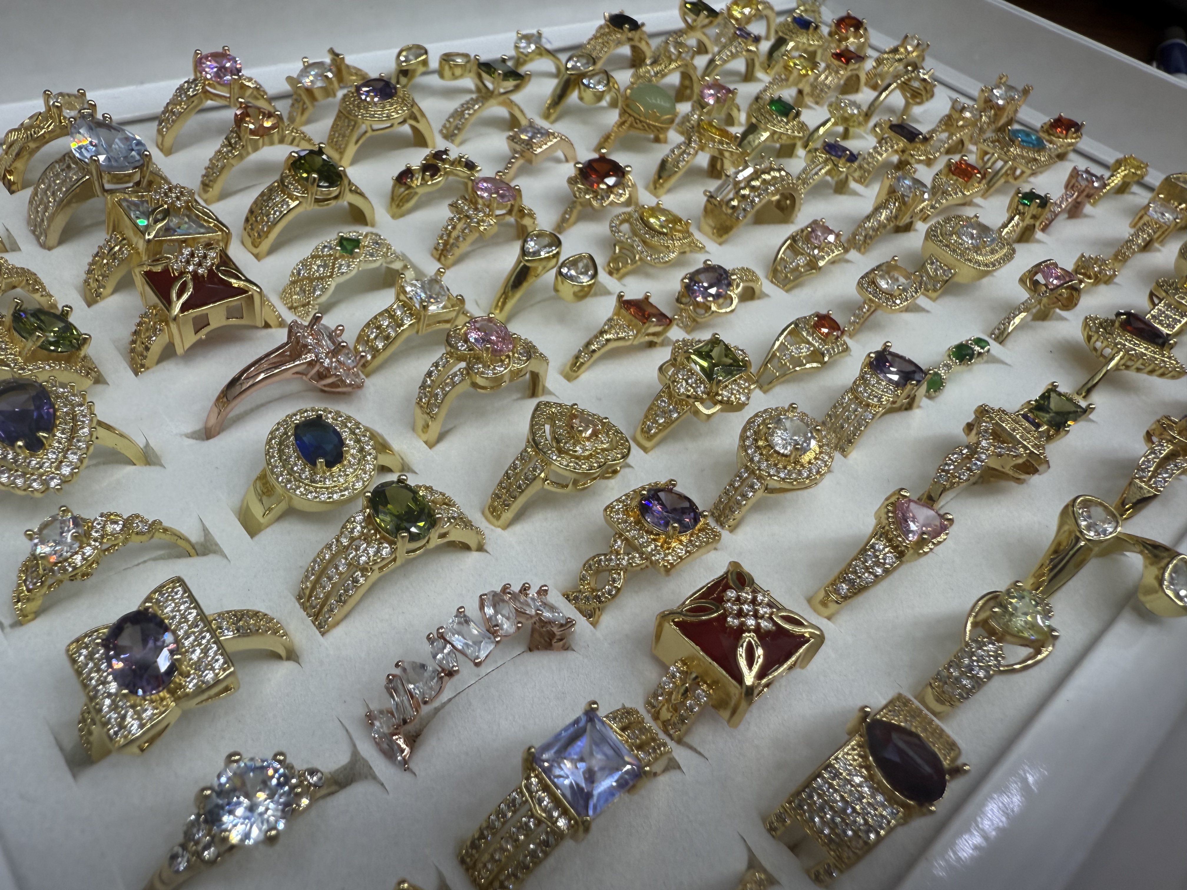 铜锆石戒指欧美风时尚简约女款饰品送礼产品图