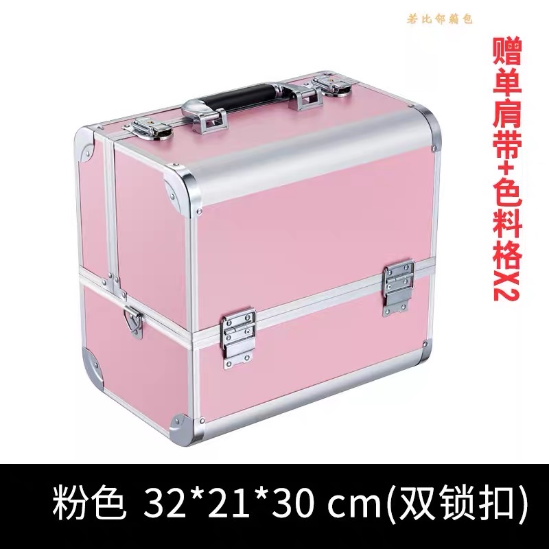 多功能专业大容量纹绣化妆品美甲美睫摆摊上门手提收纳五金工具箱详情图16