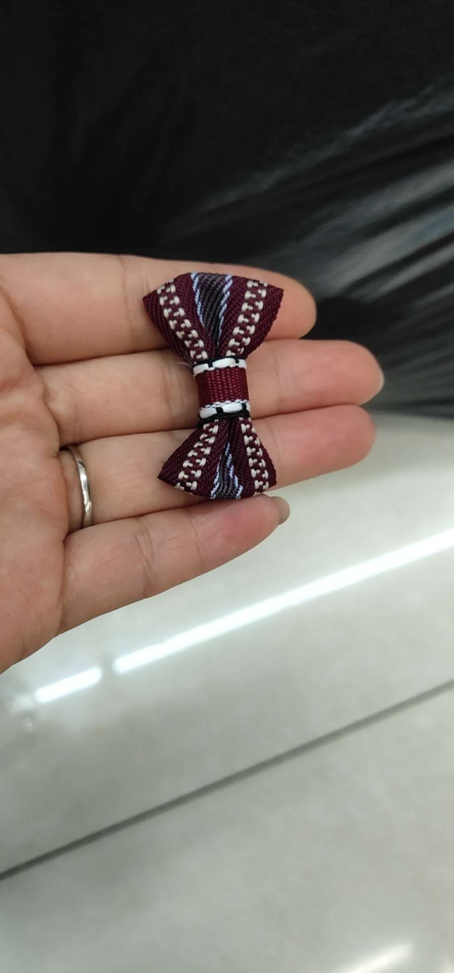 嘉华 批发内衣服装辅料丝带蝴蝶结 玫瑰花装饰丝带花手打结蝴蝶结热销