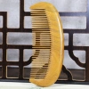 Green sandalwood comb, moon comb, fine-toothed wide-toothed massage comb, household gift comb, portable green sandalwood comb Specification image