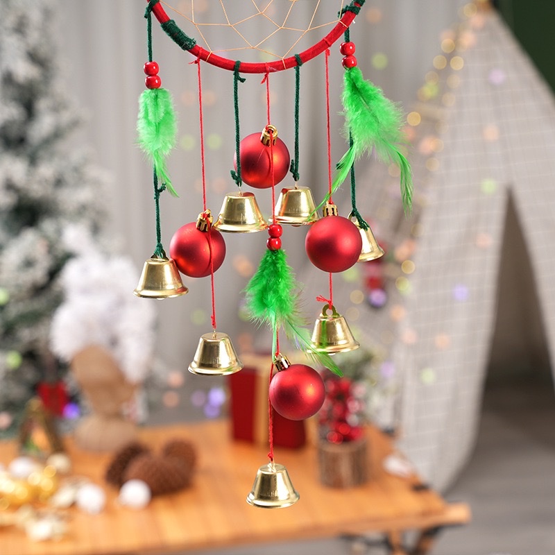 Original Christmas series dreamcatcher wind chime pendant Specification image