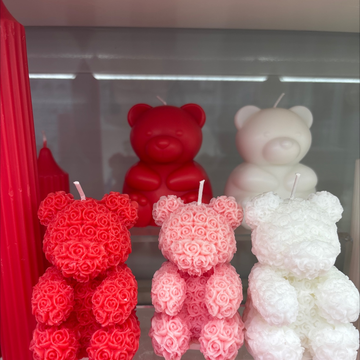 Rose Bear Scented Candles, birthday Party Jelly candles, scented candles, decorative items to light up a warm family gathering