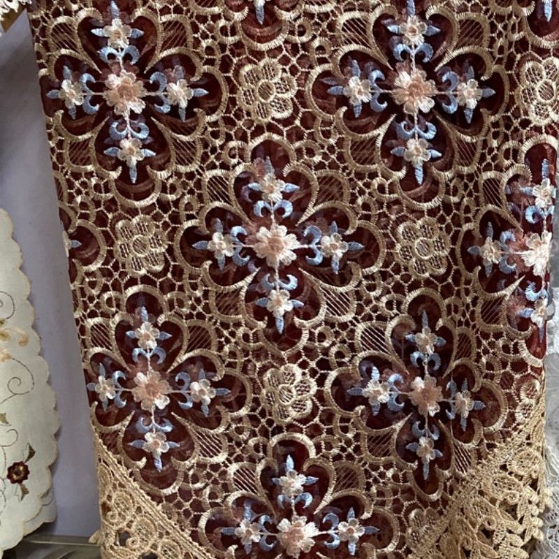 水溶花边桌布13