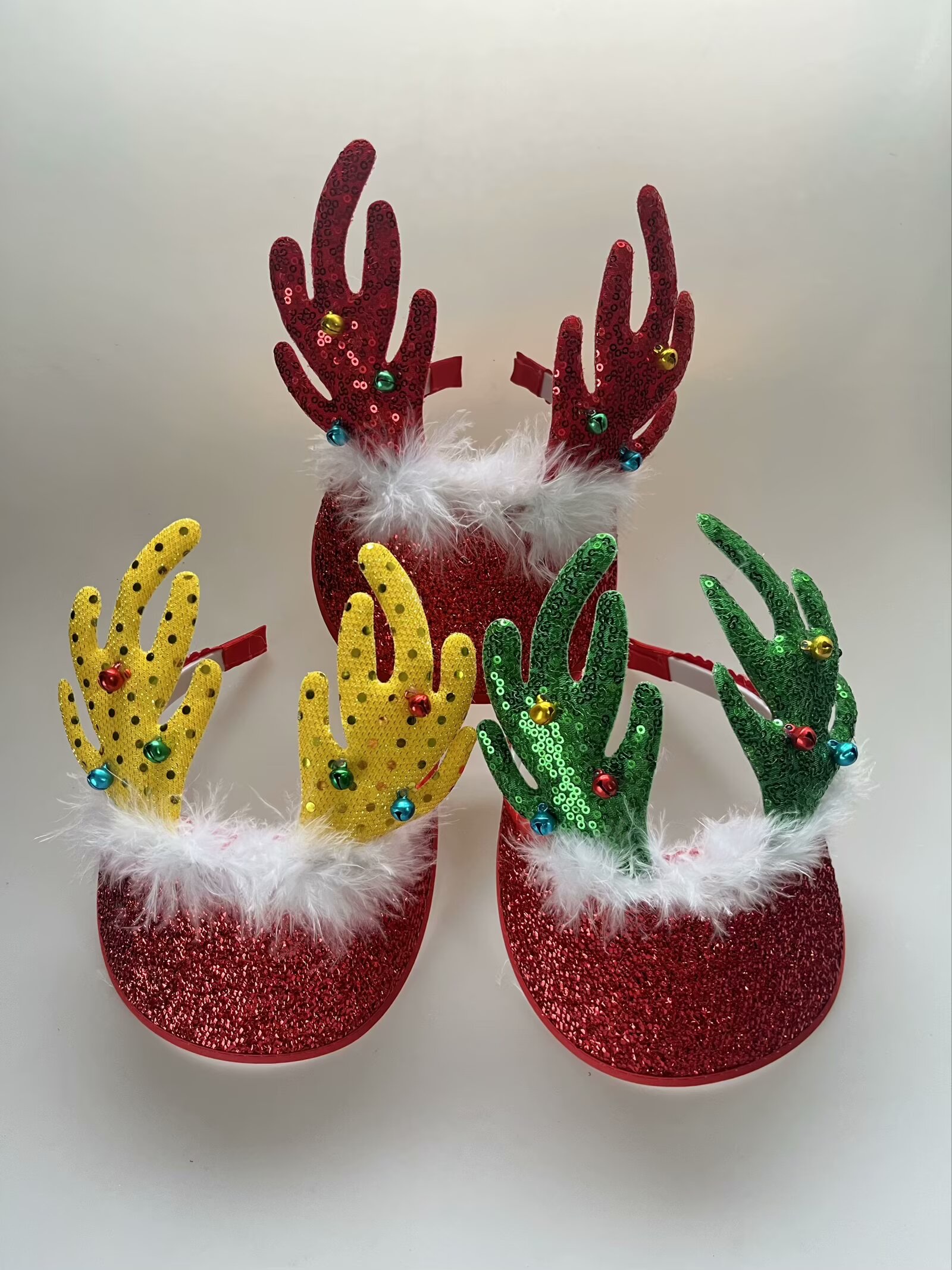 圣诞装饰帽子 红色圣诞帽 老人儿童鸭舌帽 圣诞装饰品