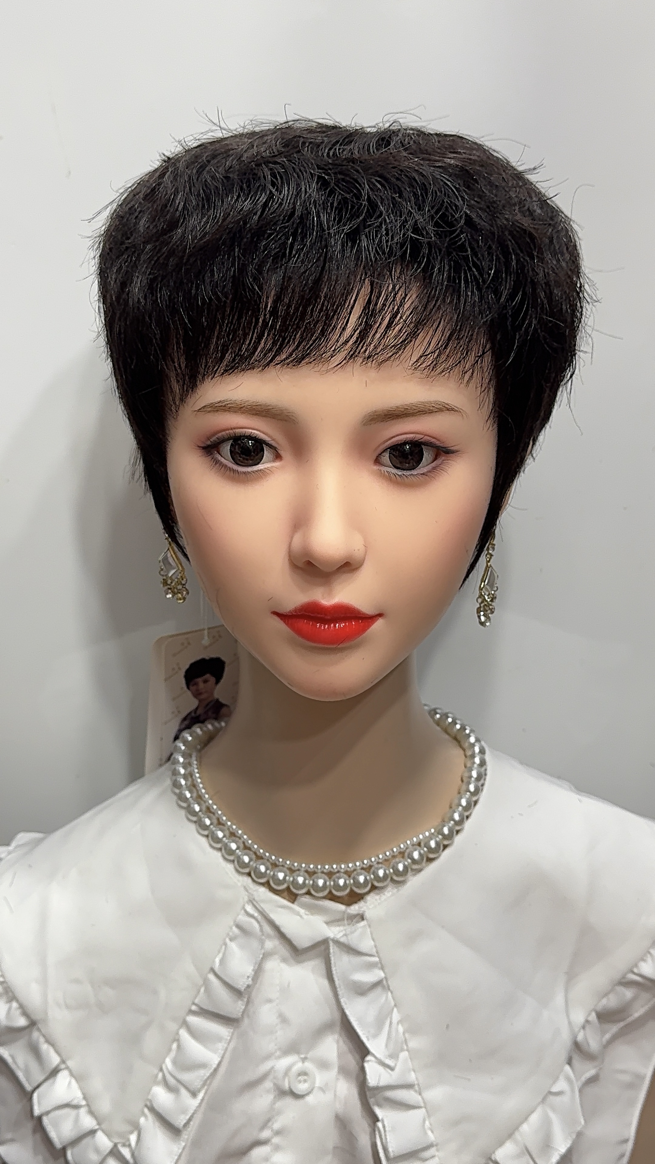 Natural, fluffy, light and comfortable real hair wig details Picture