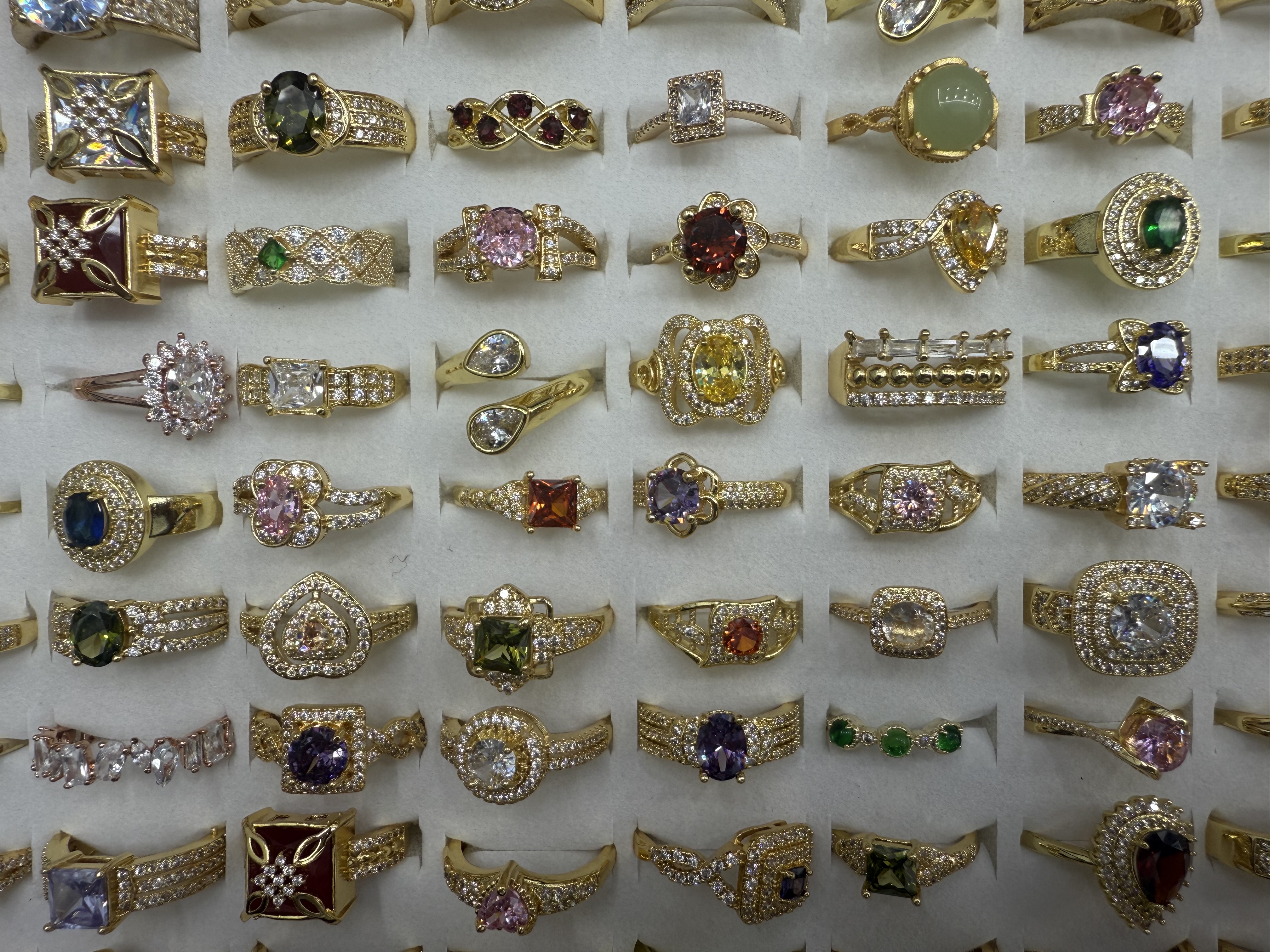 铜锆石戒指欧美风时尚简约女款饰品送礼详情图2