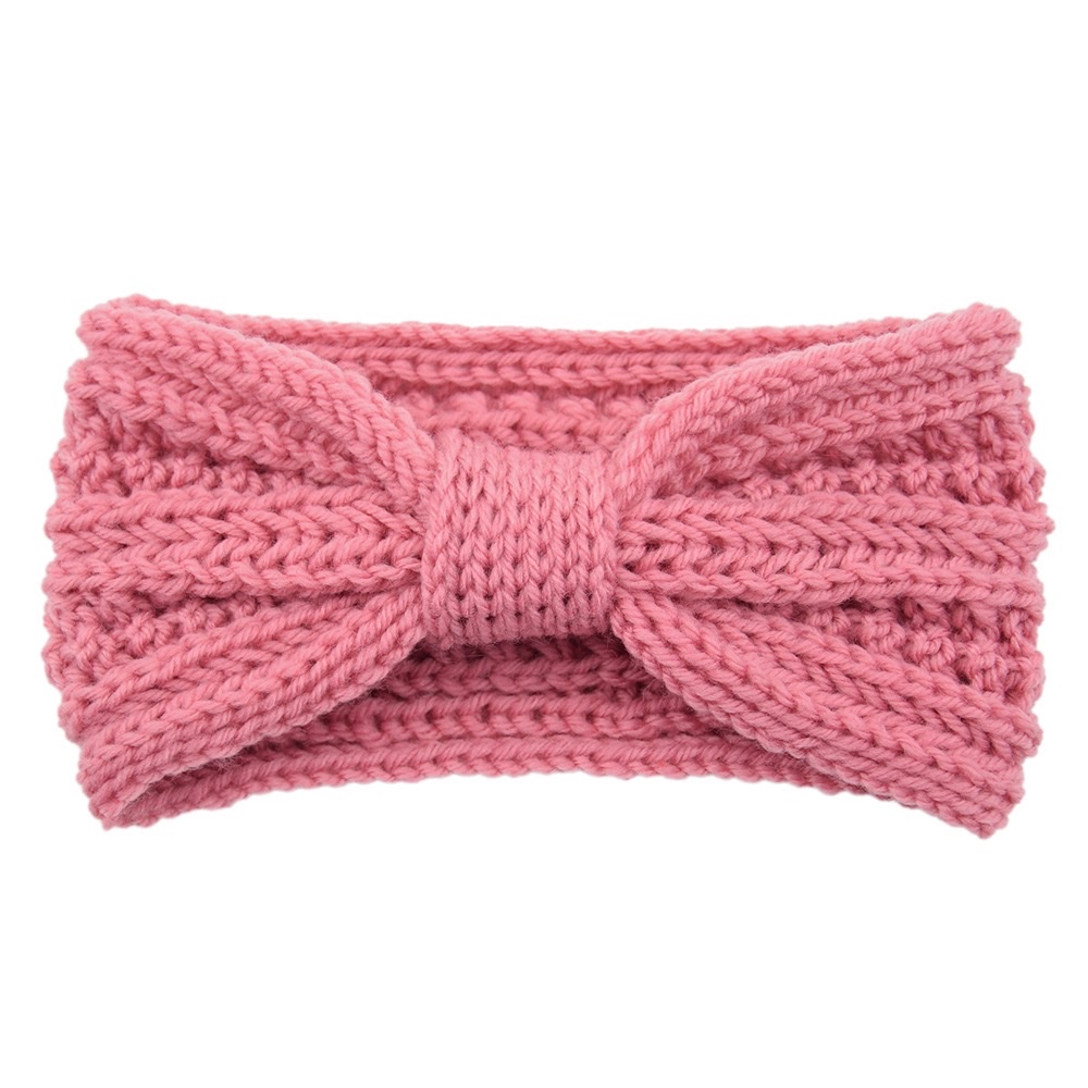 European and American knitted wheat ear bow hair band, sports headband, knotted ear-protecting headgear, handcrafted hair accessory, warm hair band Item Picture