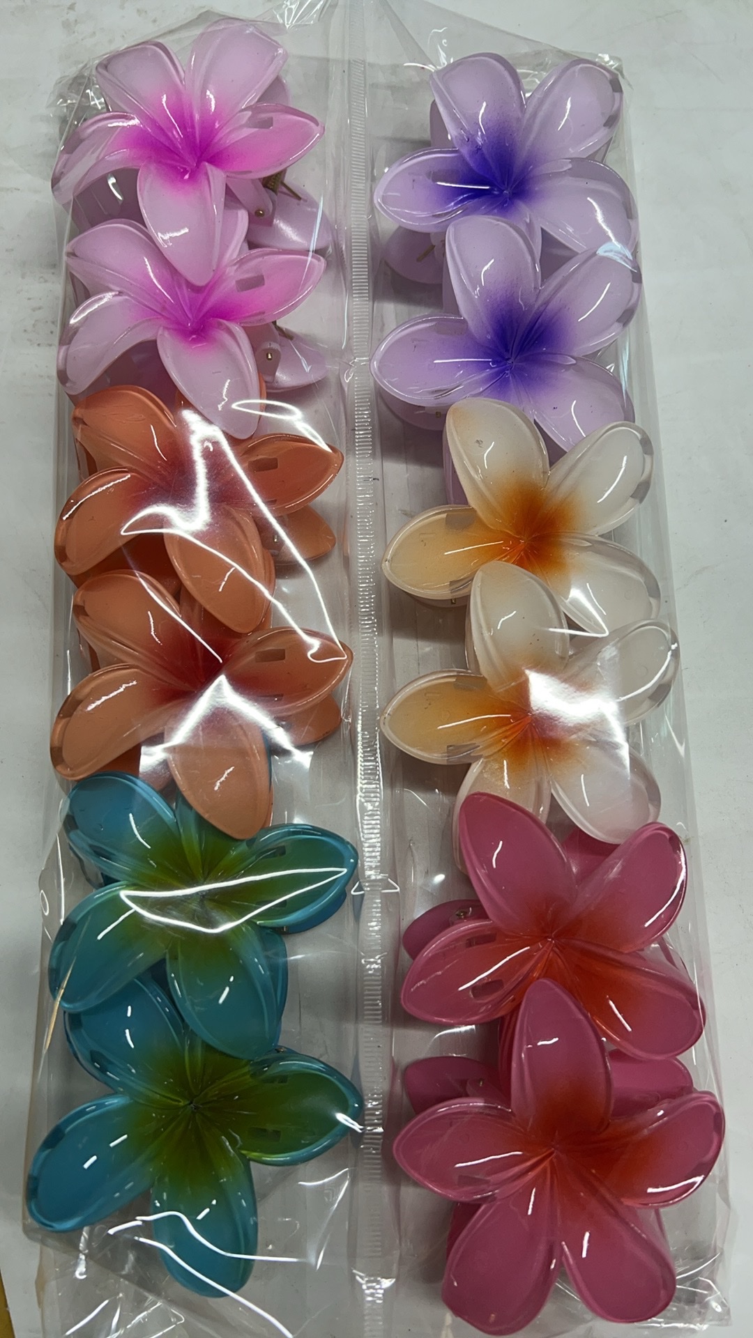 鸡蛋花鲨鱼夹中号抓夹后脑勺发夹女气质夹子发抓秋季高马尾卡子爪夹头饰