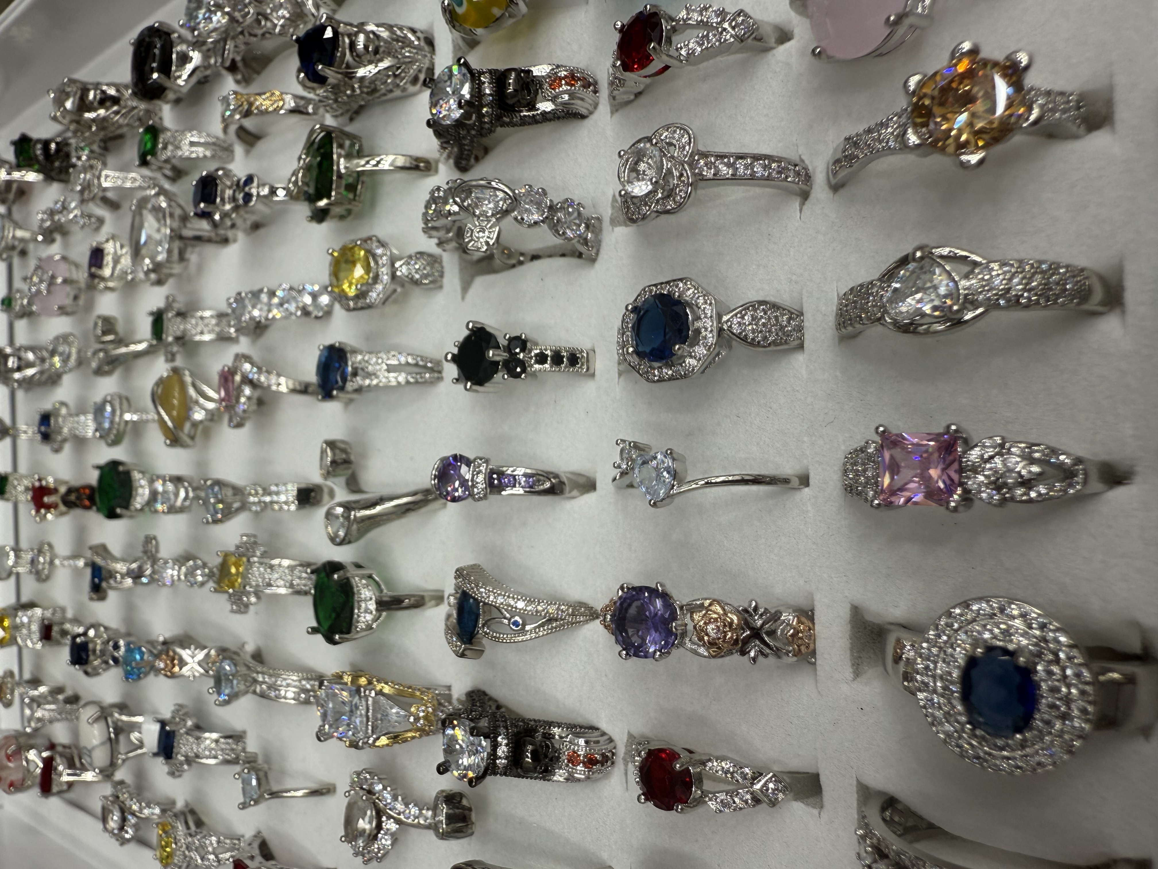 铜锆石戒指欧美风时尚简约女款饰品赠品礼物戒指产品图