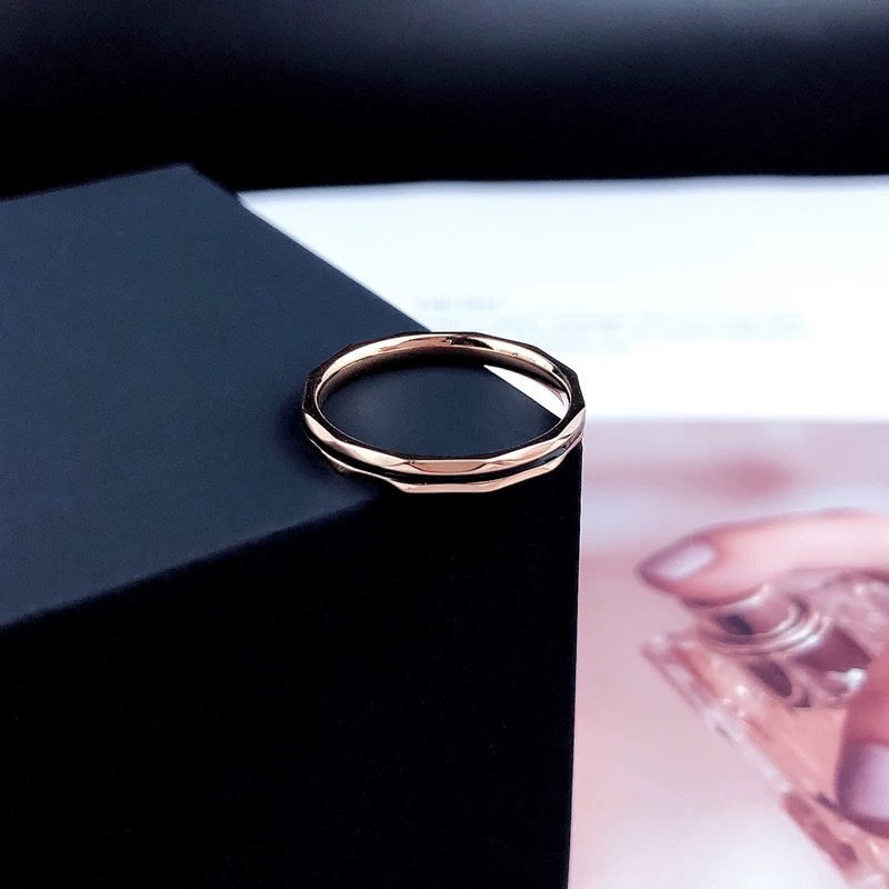 冷淡风钛钢食指戒指环女ins个性潮人网红细韩版简约学生复古时尚