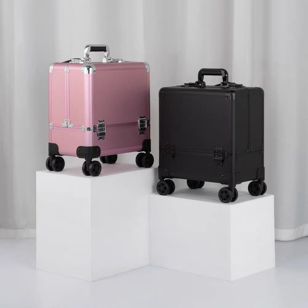 专业拉杆化妆箱纹绣化妆师跟妆工具箱纹身美甲多层便携大号详情图2