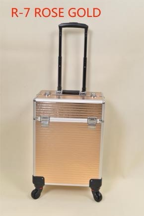 拉杆外出便携式铝合金框架化妆收纳礼品箱工具箱详情图4