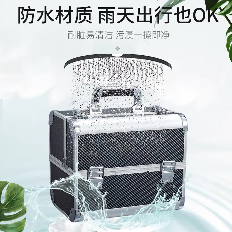 多功能专业大容量纹绣化妆品美甲美睫摆摊上门手提收纳五金工具箱详情图2