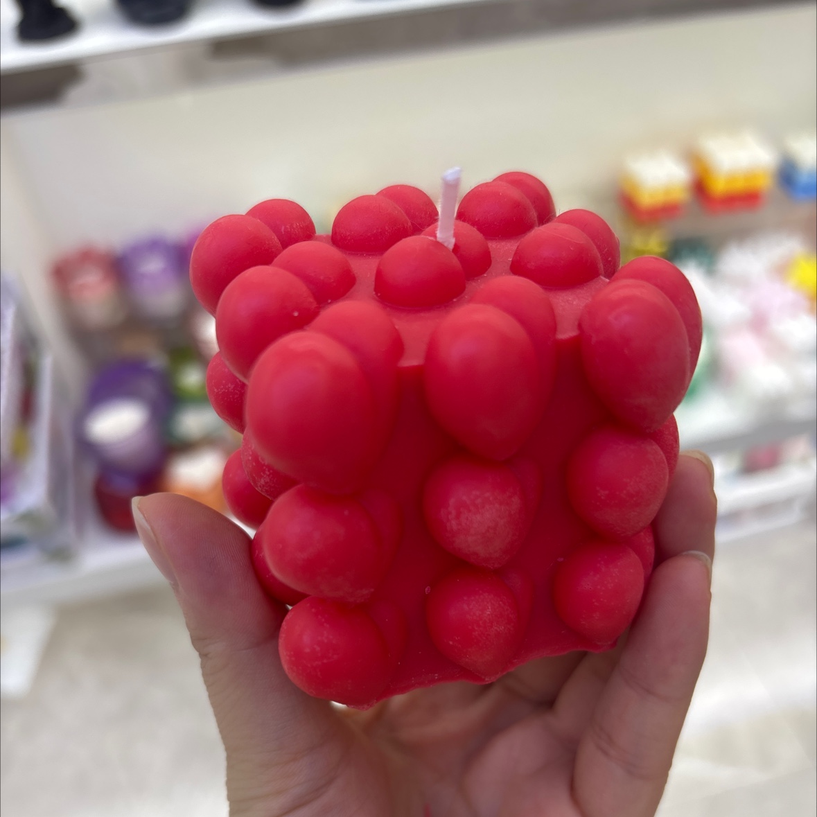 Heart-shaped Rubik's Cube scented candles, birthday party jelly candles, scented candles, decorative candles, home romantic atmosphere, party candles, party candles Application Scenario