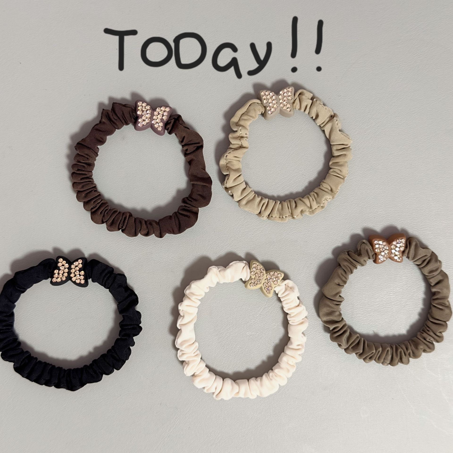 Large intestine hair band, hair tie, large intestine jewelry, hair accessory, hair tie, hair band, hair clip, hair accessory, Korean version for women, simple and versatile, high-elasticity hair band detail image 7