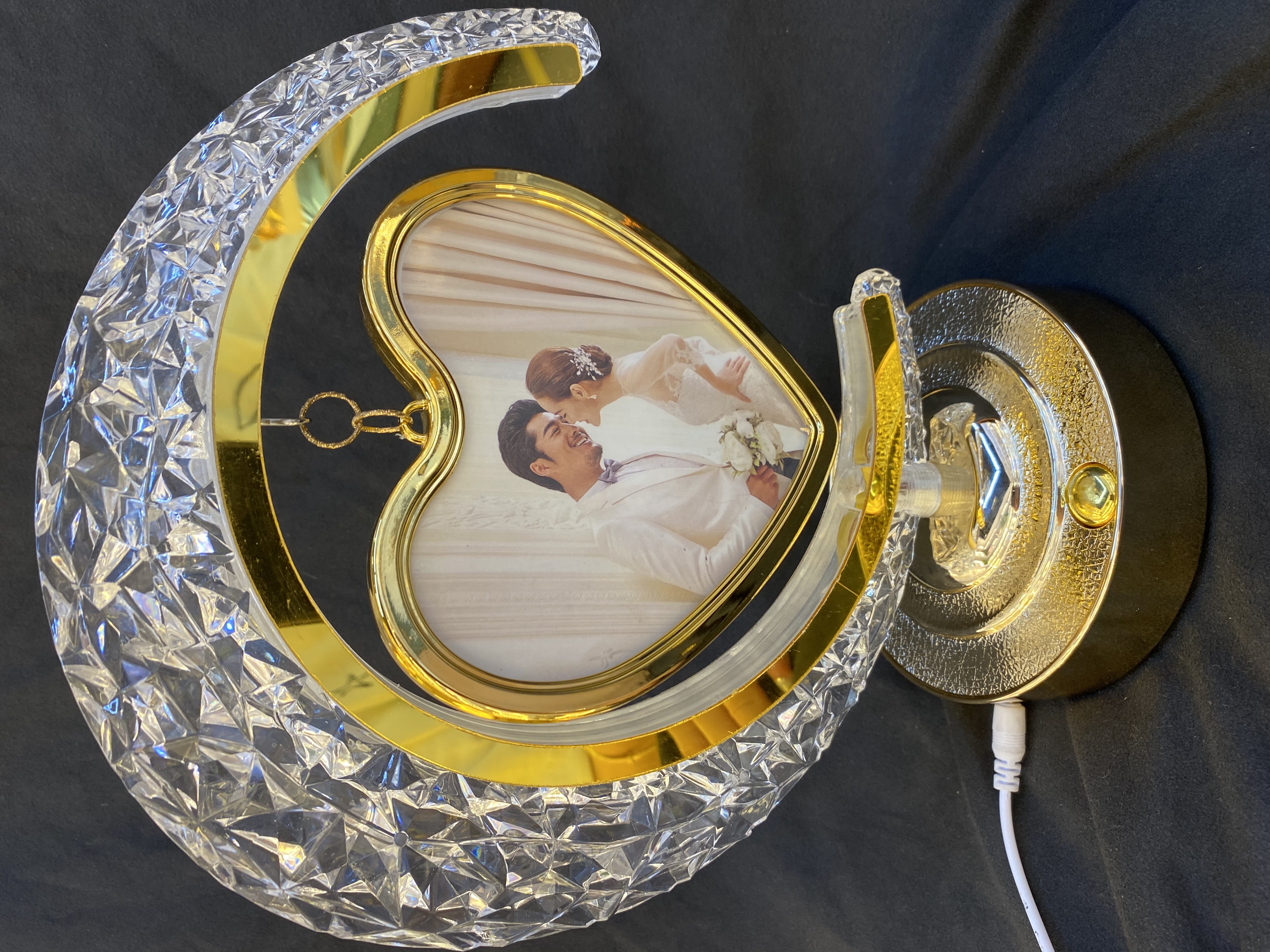 2025年新款LED相框月亮加灯相框塑料玻璃相框相框产品图