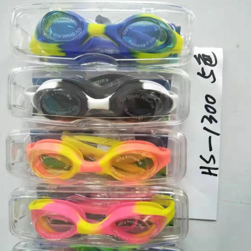 Children's silicone one-piece swimming goggles, waterproof and anti-fog water park rafting 120, factory direct sales details Picture