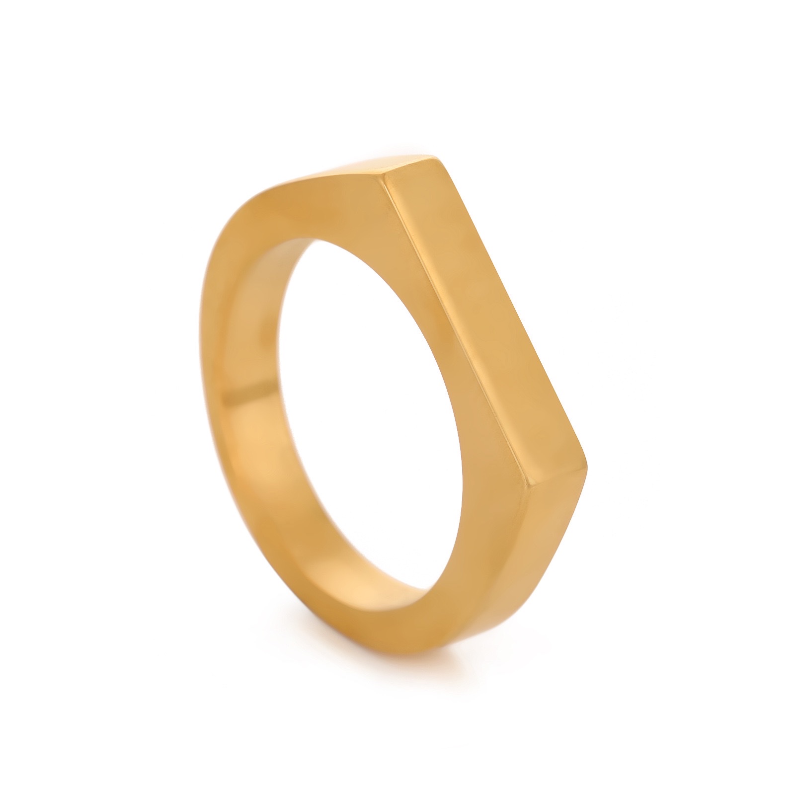 欧美亚马逊小众高级感钛钢戒指冷淡风气质指环手饰品批发 详情图5