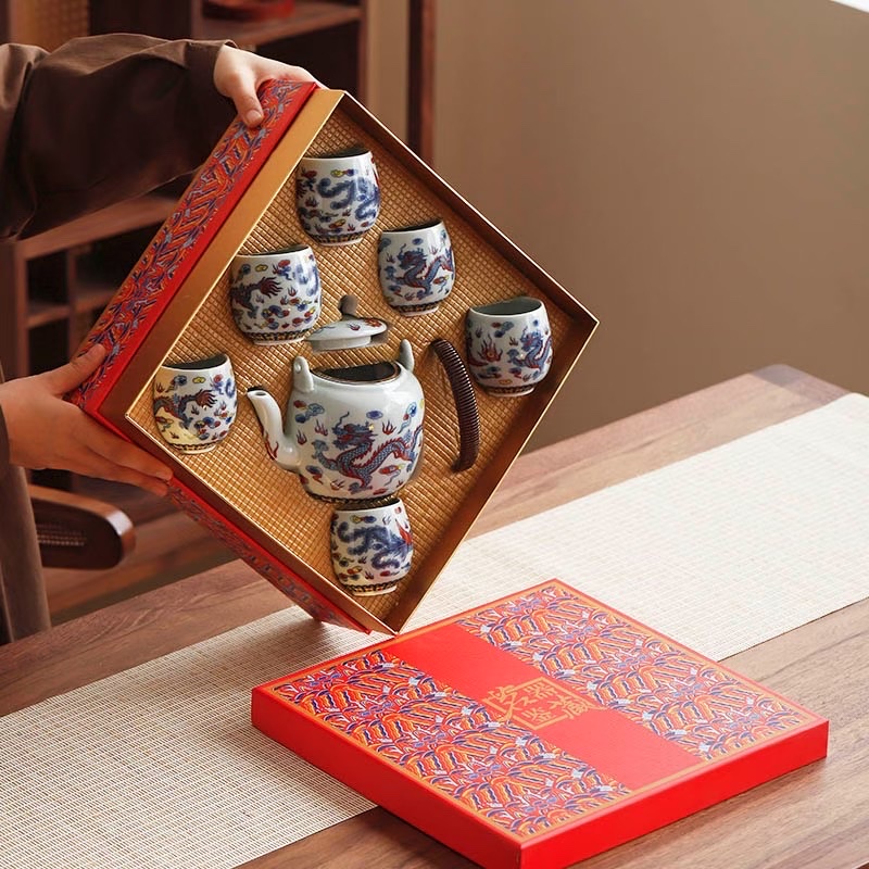 创意冰灰釉简约家用大容量提梁壶功夫茶具手提泡茶壶陶瓷日式单壶详情图6