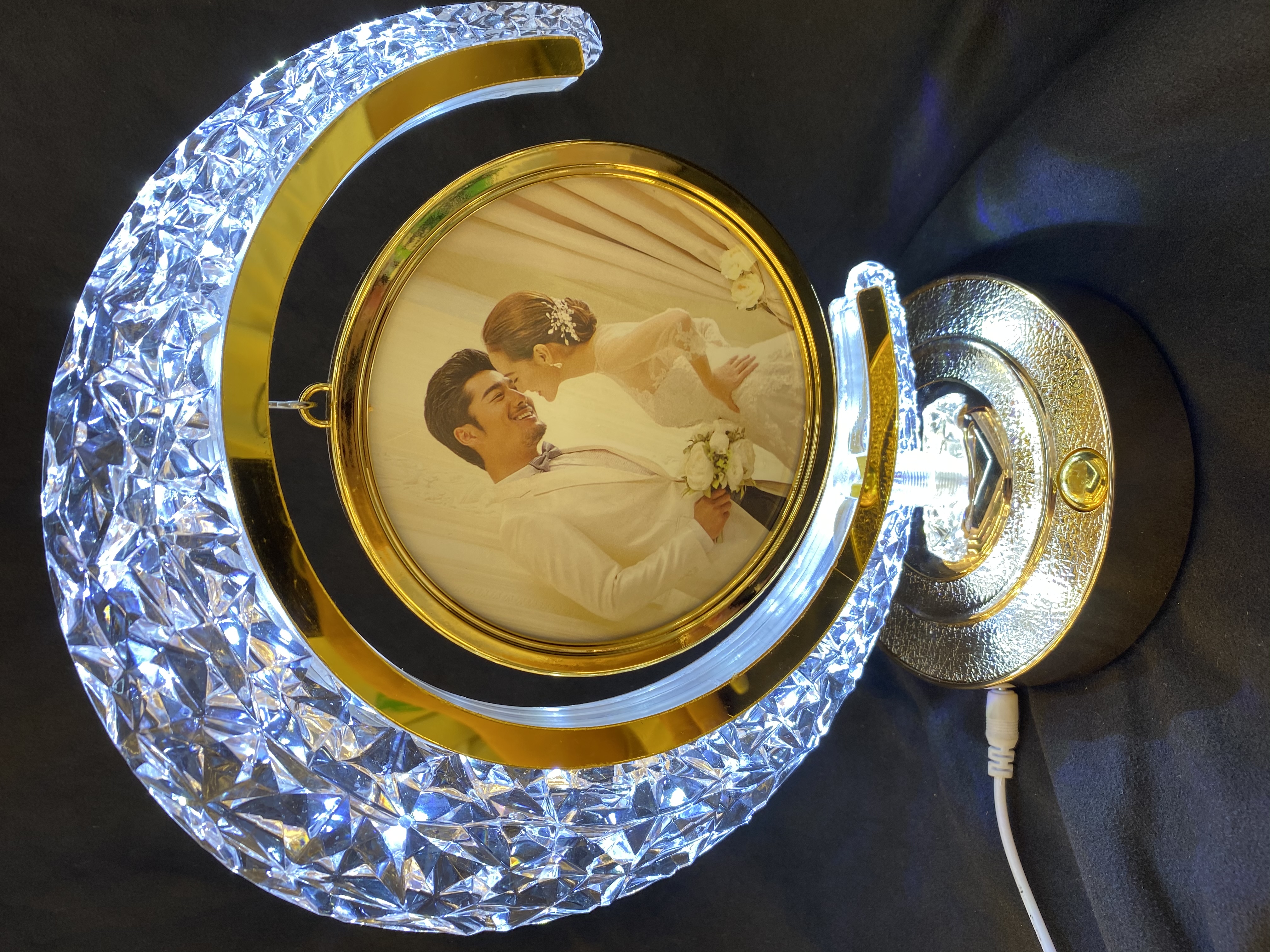 2025年新款LED相框月亮加灯相框塑料玻璃相框相框详情图2