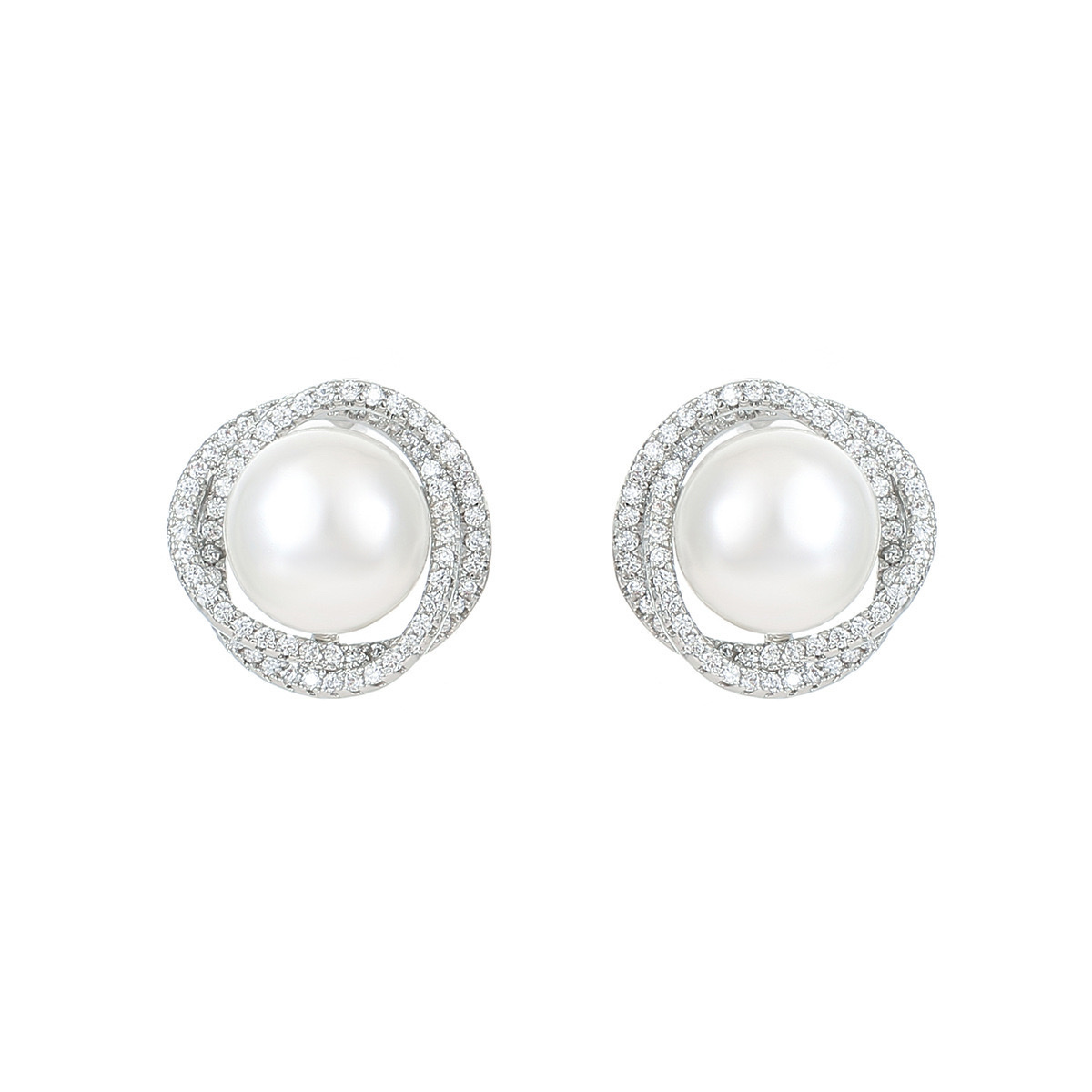 Jewelry, earrings, stud earrings, pearl earrings: Simple, fashionable, elegant and versatile. A new 925s pure silver needle French red pearl stud earrings. Niche, light luxury, high-end earrings. Versatile earrings, pearl earrings Item Picture