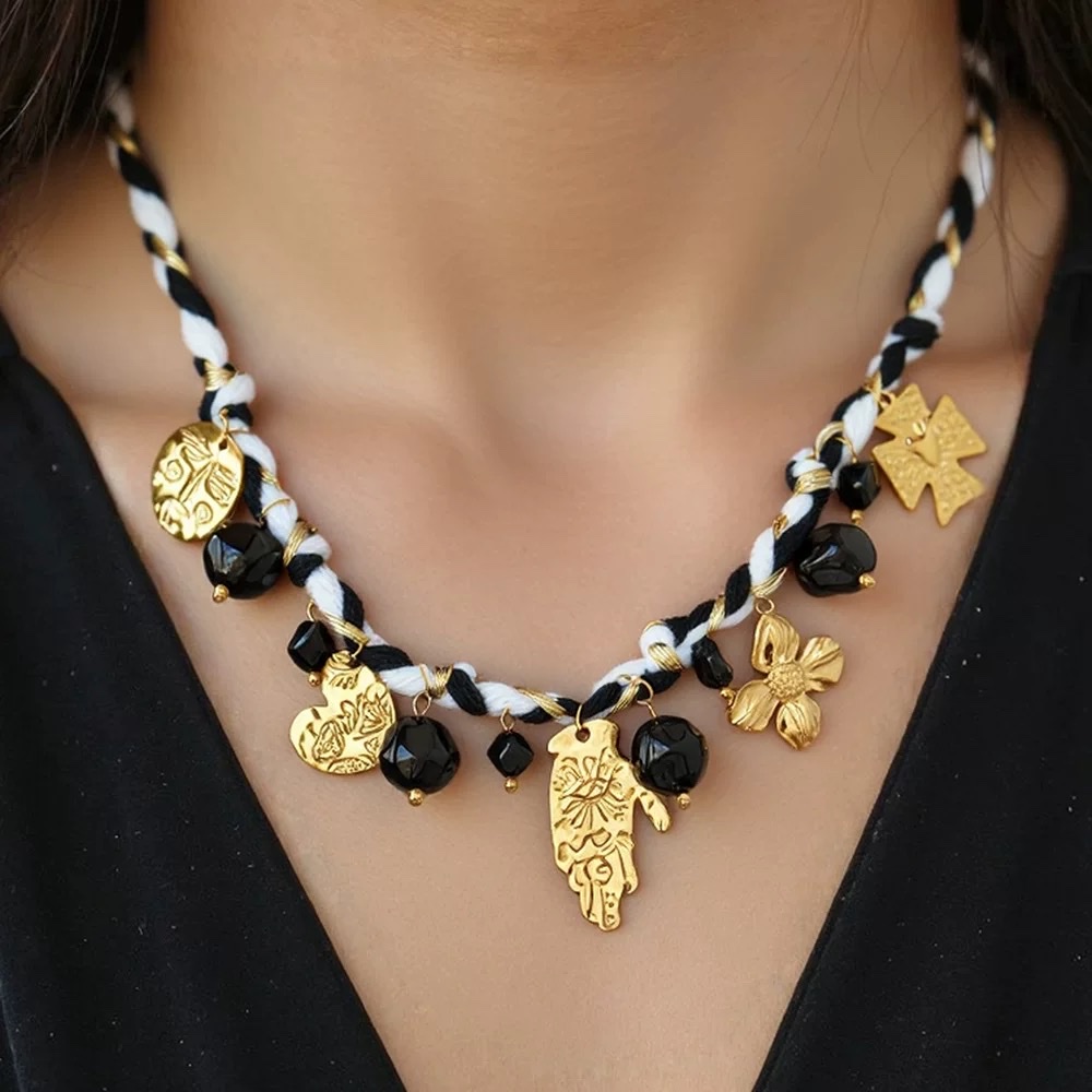 铜镀金时尚百搭项链女款简约潮流首饰品