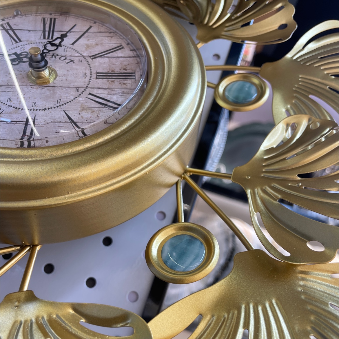 铁艺钟装饰钟表机械钟可使用酒店装饰挂件细节图