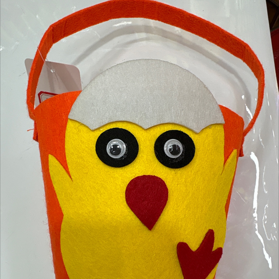 复活节卡通毛毡小鸡篮子无纺布糖果装饰手提篮