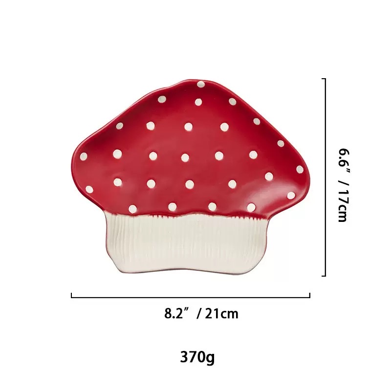 Nuevos modelos INS wind girl heart underglaze color alto nivel de apariencia cerámica rojo champiñones cubiertos tazas cuenco de arroz cuenco de fideos cuenco de ensalada detail image 8