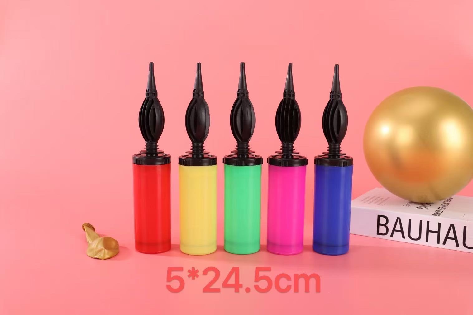 Balón globo bomba inflable bomba inflable multifunción herramientas inflables hogar portátil corto portátil bomba 5x24.5cm bomba corta y compacta fácil de llevar details Picture