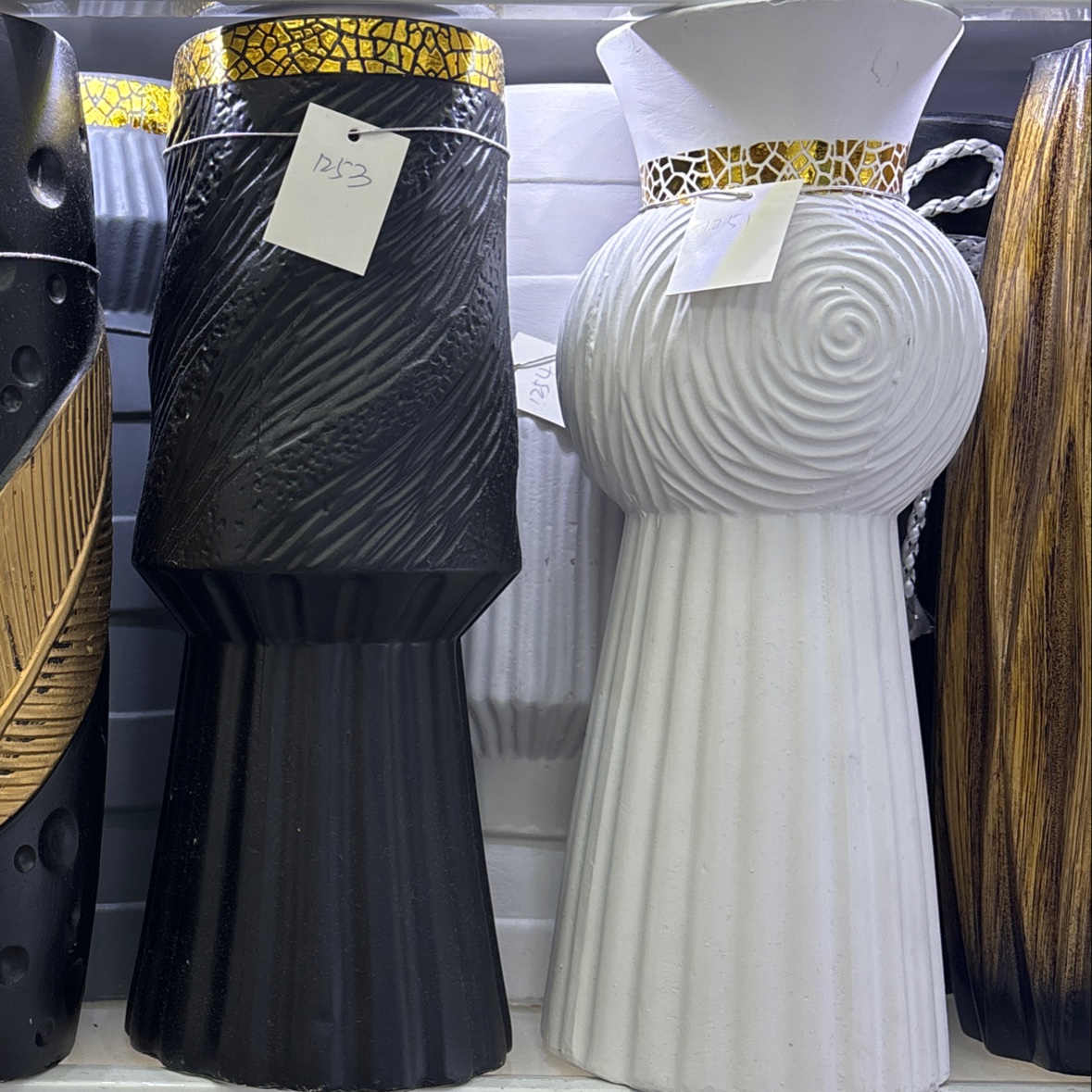 高级感简约陶瓷花瓶电视柜桌面摆件家居饰品客厅插花干花香薰摆件