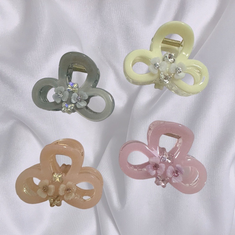 Medium-sized jelly-colored shark clip hair accessory, fresh, versatile and fashionable hair grips