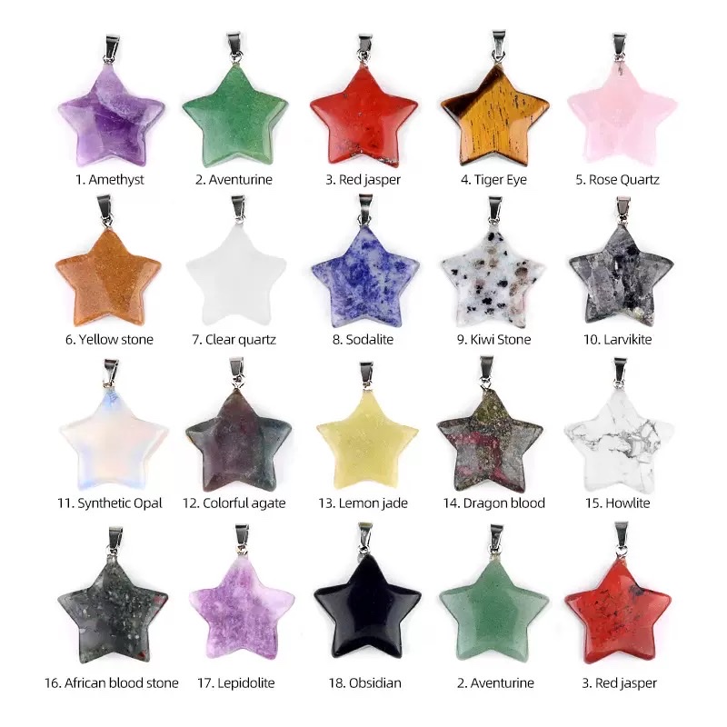 Natural stone cross, best-selling pendant on Amazon, stainless steel, natural crystal agate detail image 2