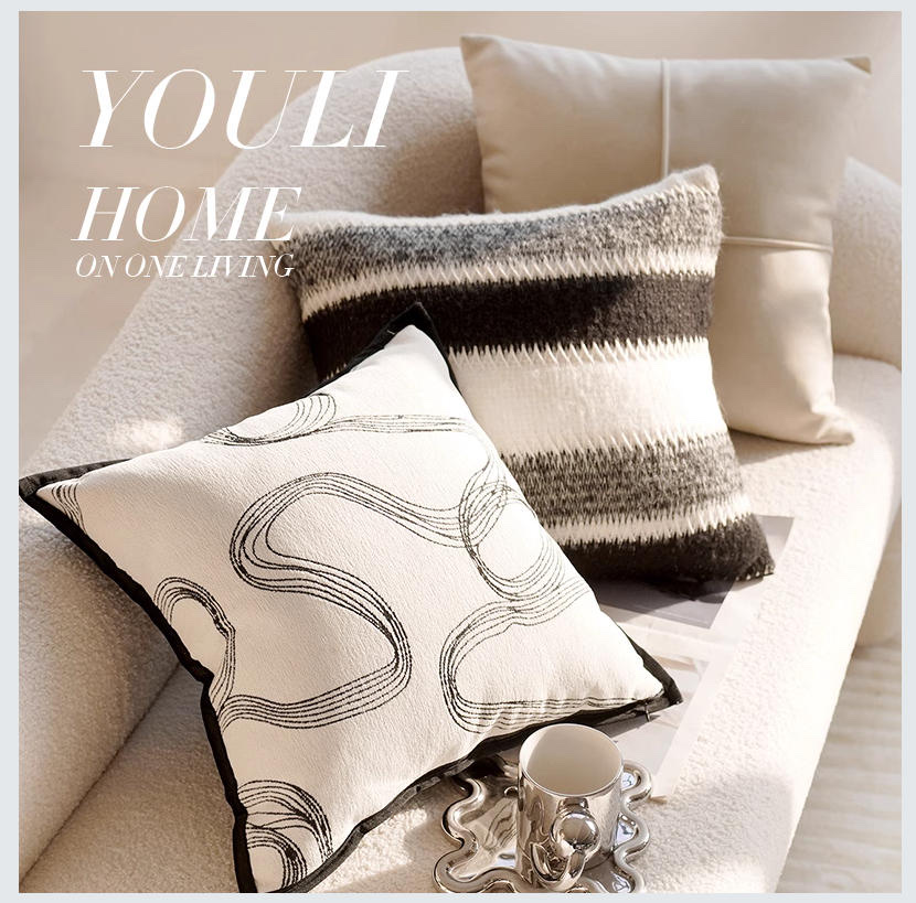 "Home versatile, luxurious and comfortable sofa cushions, car backrests, throw pillows, Yidu Home Velvet throw pillows wholesale and customization detail image 4