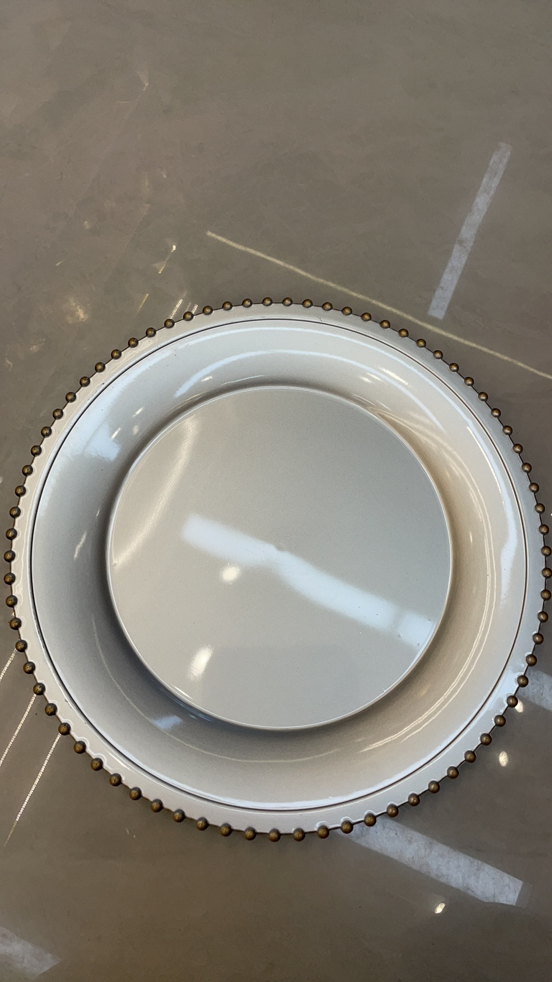 托盘塑料盘摆件餐盘水果盘糖果盘塑料镀金工艺品