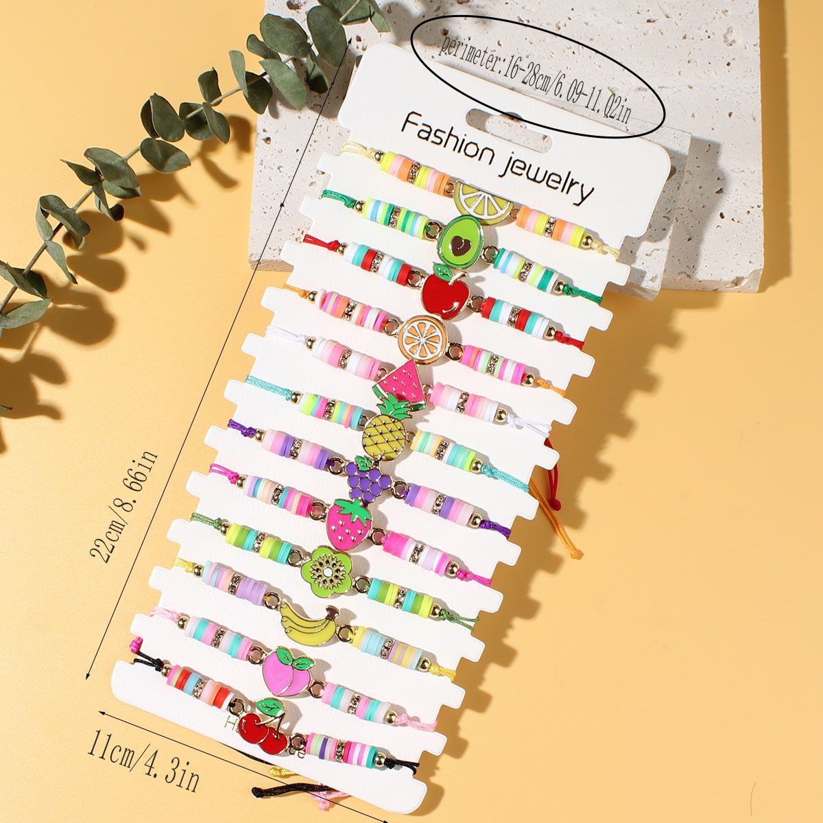 热销儿童彩虹蝴蝶手链韩式软陶编织卡通动物彩色手绳饰品批发 跨境热销卡通蝴蝶独角兽手串儿童软陶花朵恐龙手链套装彩色多巴胺 详情图3