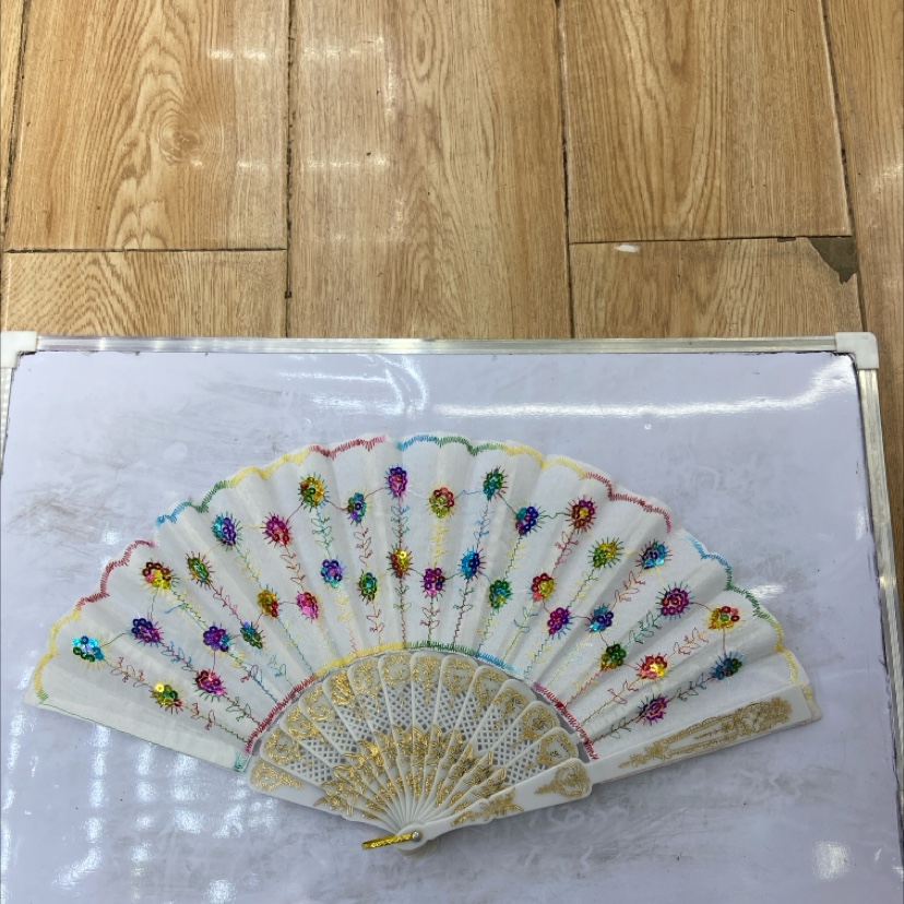 夏日扇子清凉必备折叠扇折扇塑料平板扇扇子折扇子扇子详情图4