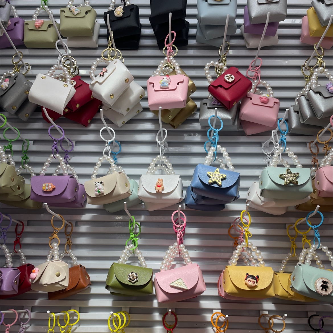 PU儿童零钱包挂件手提珍珠包文创礼品套盒可爱钥匙链饰品礼品赠品