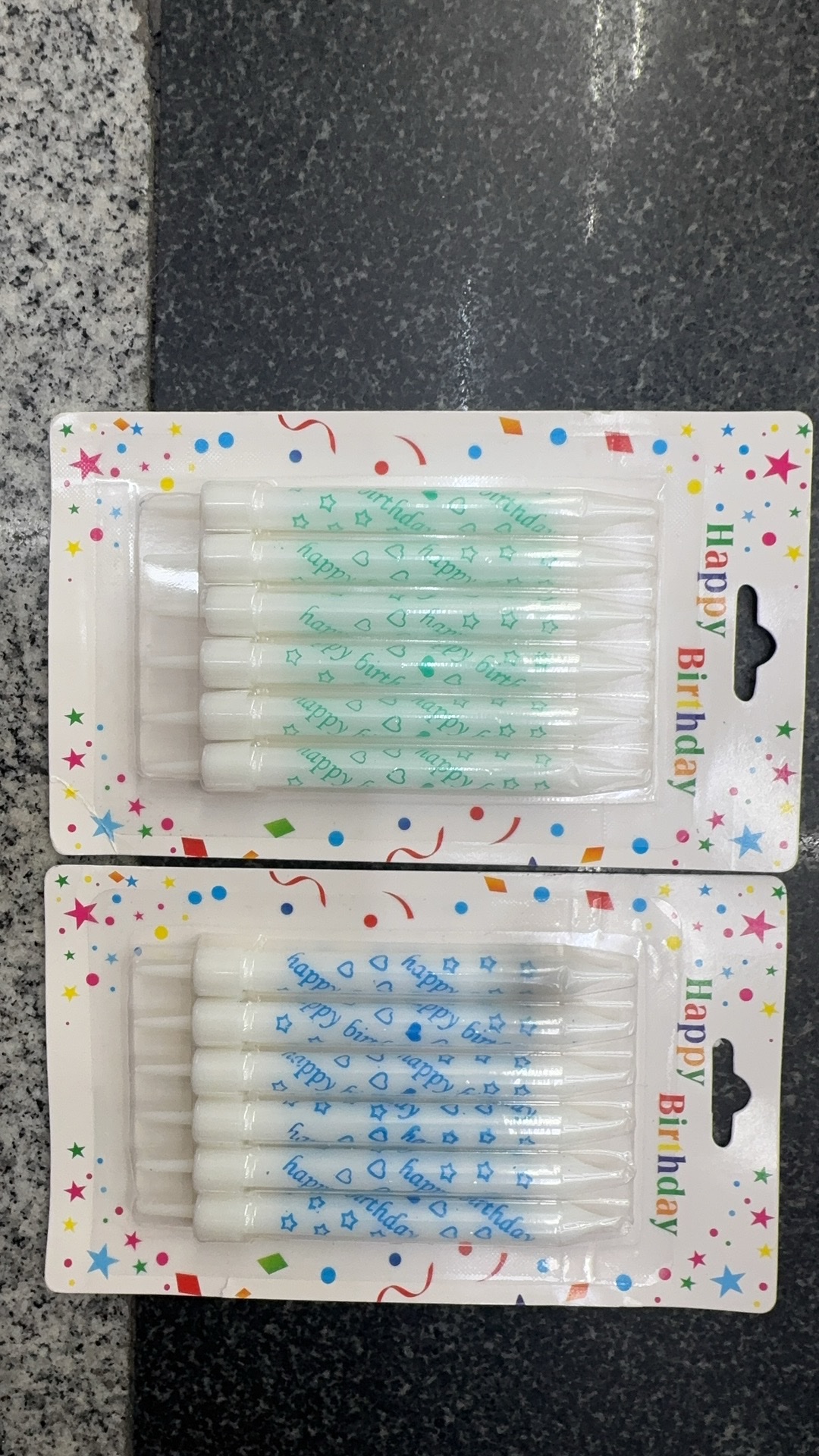 Fan-shaped outer color candle