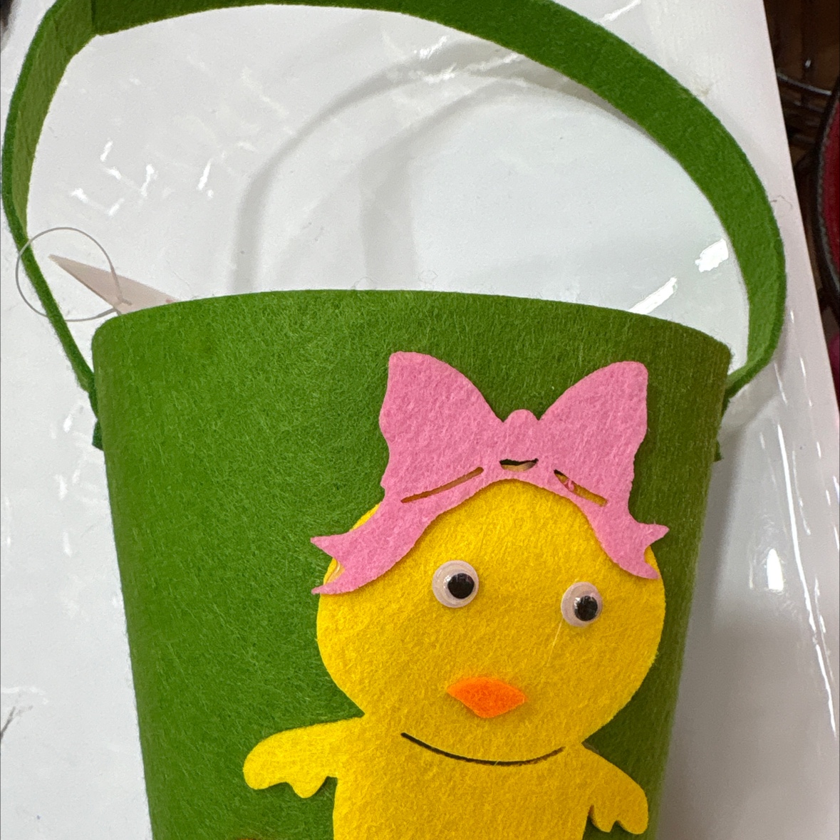 复活节毛毡手提篮无纺布手提桶卡通动物兔子鸡蛋收纳篮装饰糖果袋